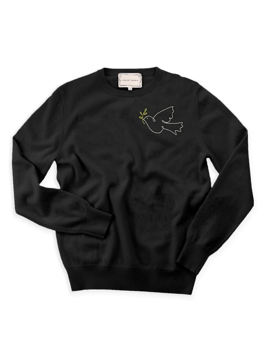 Lf Classic Lingua Franca NYC | Dove Crewneck