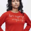 Lf Classic Lingua Franca NYC | Don'T Agonize, Organize Crewneck Red