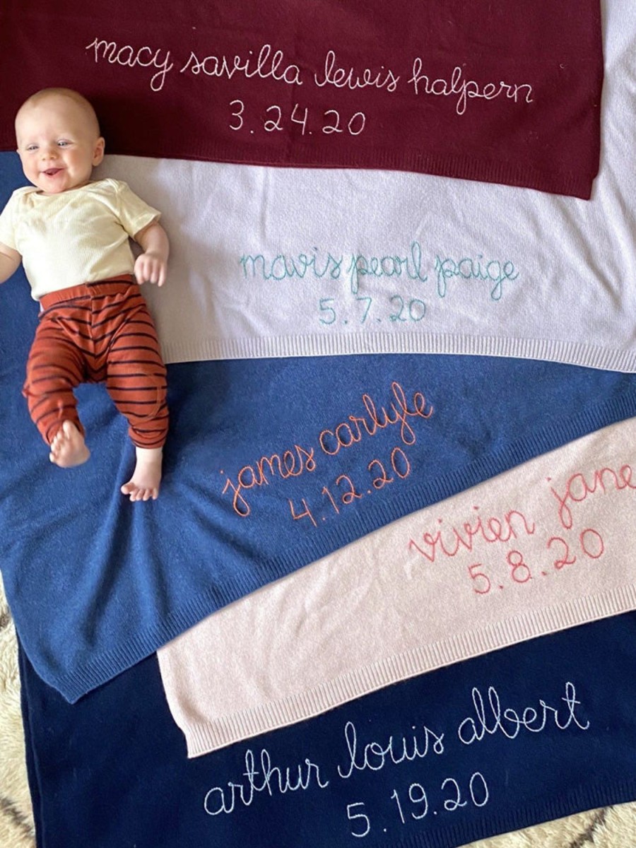 Lf Classic Lingua Franca NYC | Custom Baby Blanket