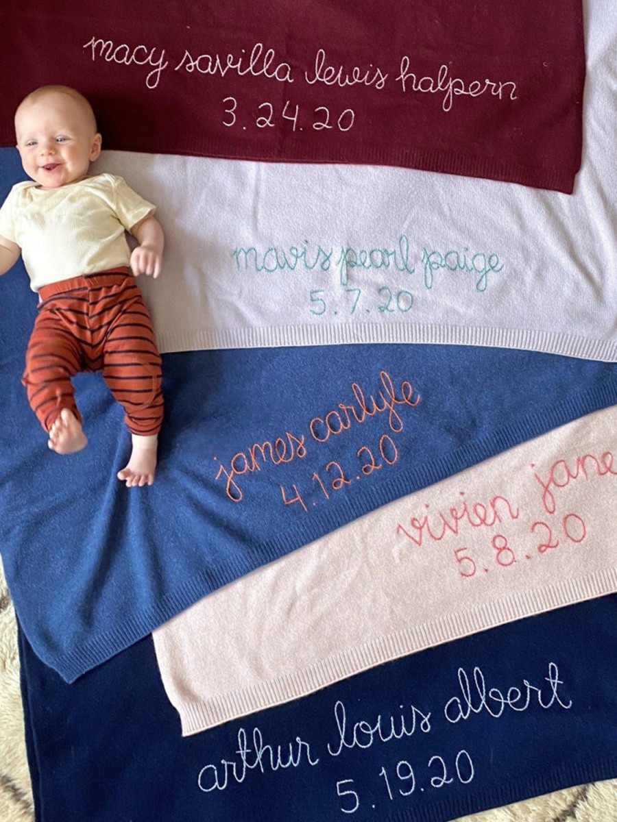 Lf Classic Lingua Franca NYC | Custom Baby Blanket