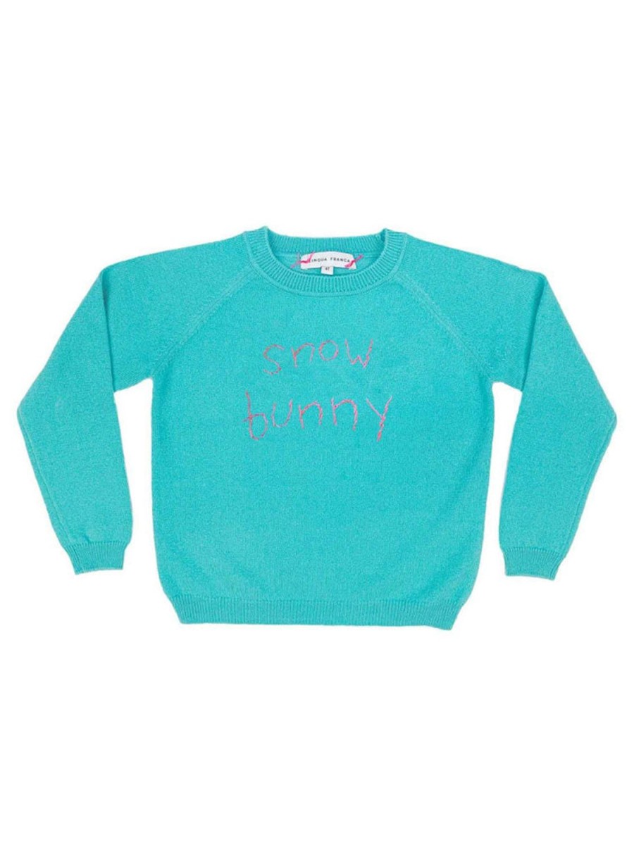 Lf Classic Lingua Franca NYC | Snow Bunny Kids Crewneck