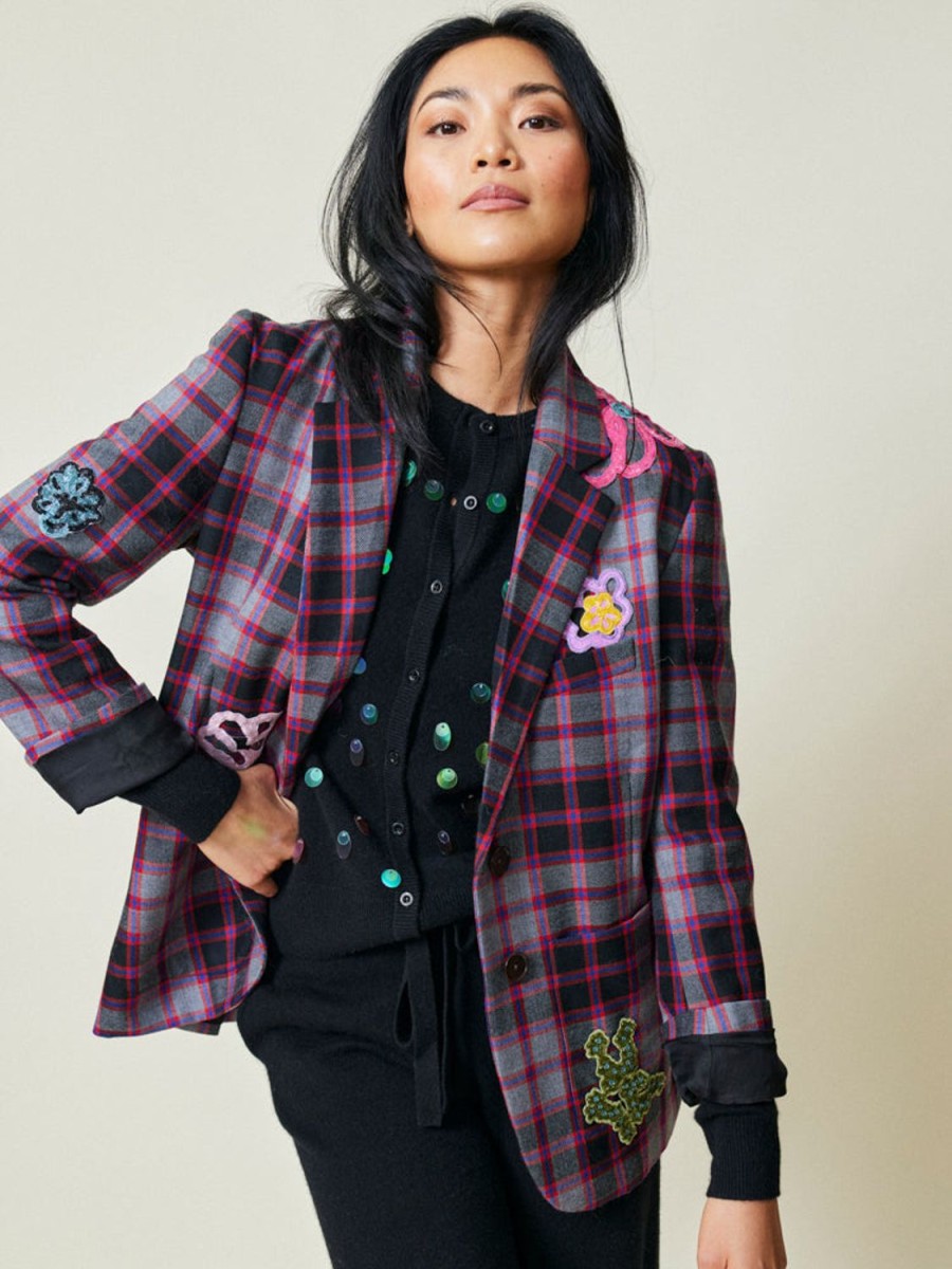 Ready To Wear Lingua Franca NYC | Macpherson Tartan Blazer Hunting