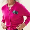 Lf Classic Lingua Franca NYC | No Duh! Classic Cardigan Fuchsia