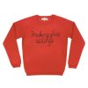 Lf Classic Lingua Franca NYC | Breaking Glass Ceilings Kids Crewneck Red