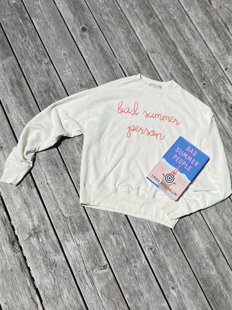 Lf Classic Lingua Franca NYC | Bad Summer Person Sweatshirt Cream