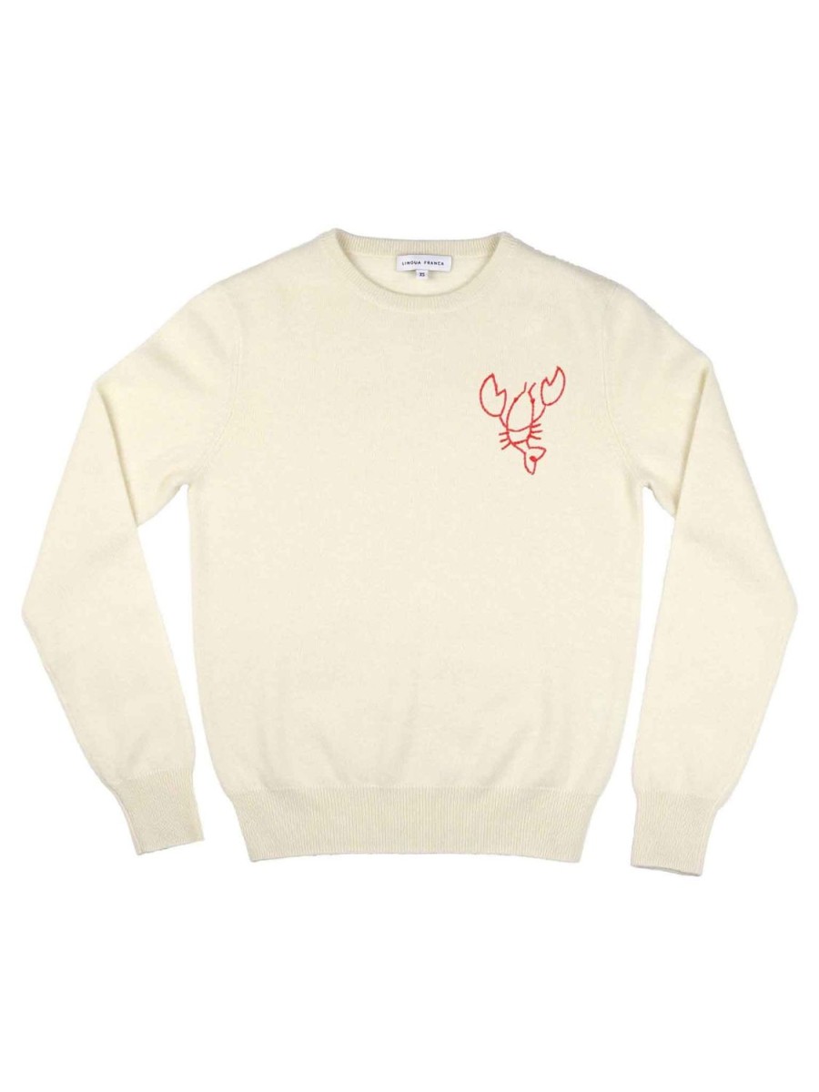 Lf Classic Lingua Franca NYC | Lobster Sweater Cream