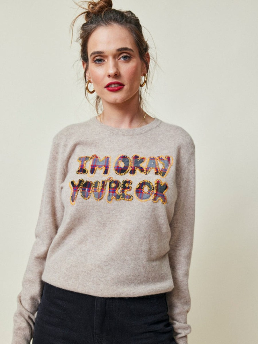 Ready To Wear Lingua Franca NYC | I'M Okay Crewneck