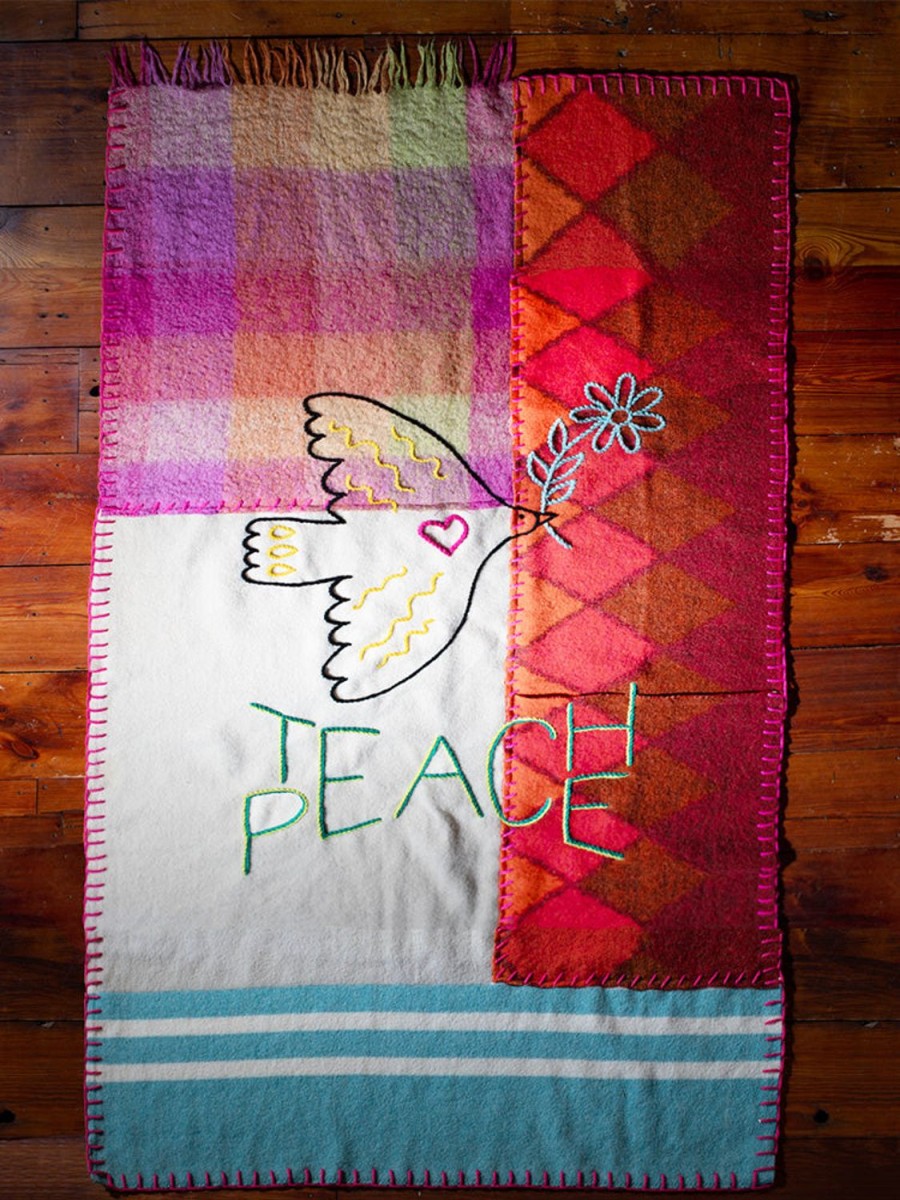 Lf Classic Lingua Franca NYC | Teach Peace Blanket