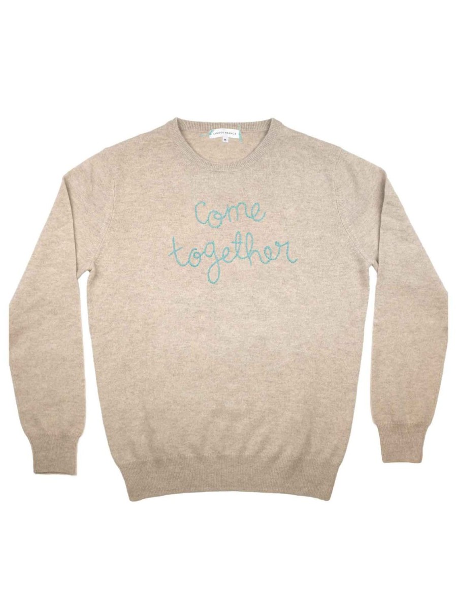 Lf Classic Lingua Franca NYC | Come Together Crewneck Oatmeal