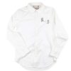 Lf Classic Lingua Franca NYC | Beaded Initials Button Down White