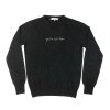 Lf Classic Lingua Franca NYC | You'Re Too Close Crewneck Black