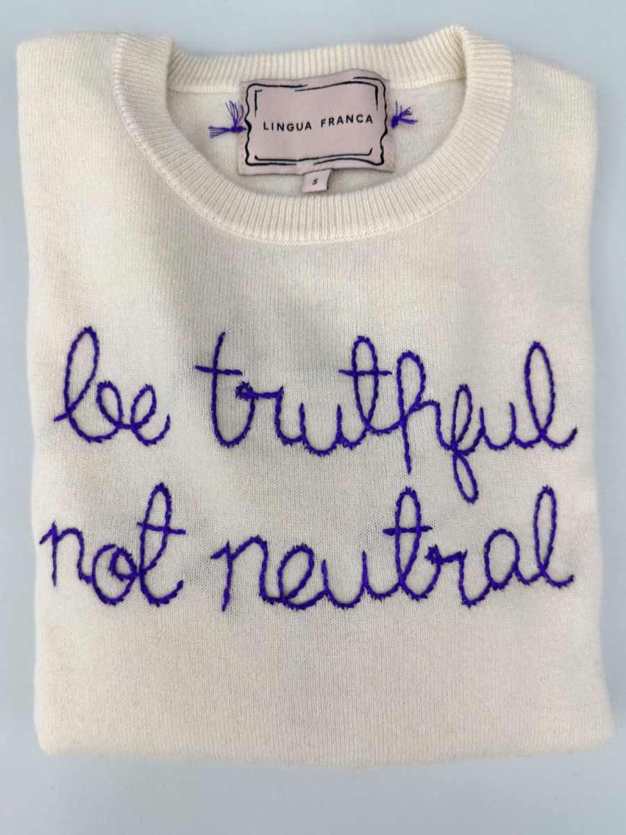 Lf Classic Lingua Franca NYC | Be Truthful Not Neutral Crewneck