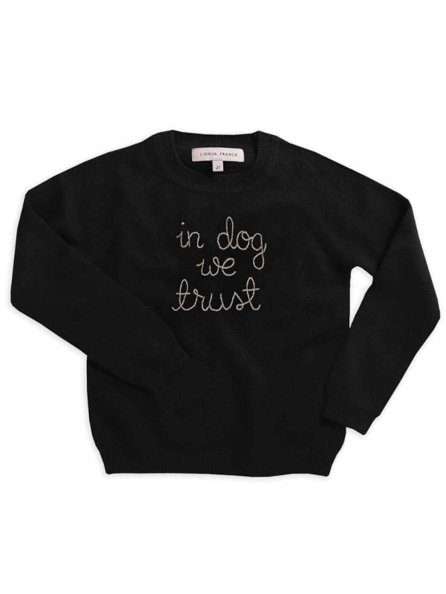 Lf Classic Lingua Franca NYC | In Dog We Trust Kids Crewneck