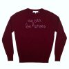 Lf Classic Lingua Franca NYC | We Can Be Heroes Crewneck Maroon