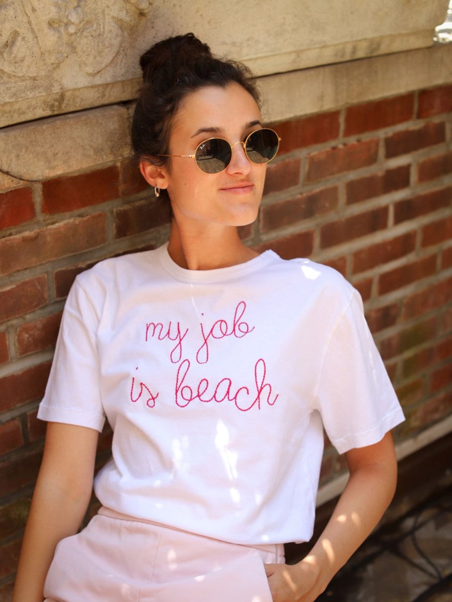 Lf Classic Lingua Franca NYC | My Job Is Beach T-Shirt