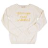 Lf Classic Lingua Franca NYC | Grown-Ups Never Understand Kids Crewneck Cream