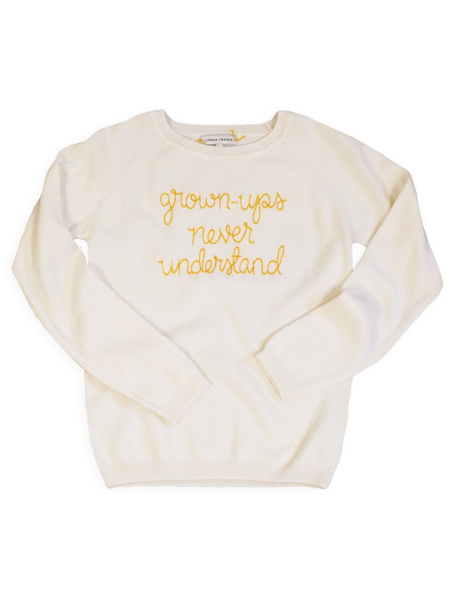 Lf Classic Lingua Franca NYC | Grown-Ups Never Understand Kids Crewneck Cream